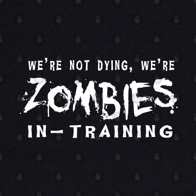 Zombies in Training Morbid Horror Humor by bpcreate